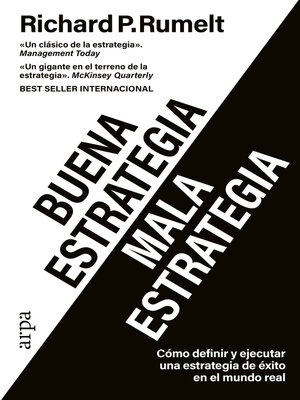 cover image of Buena estrategia / Mala estrategia
